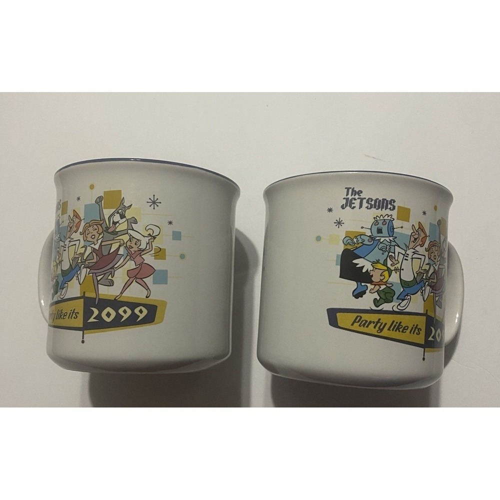 The Jetsons‎ "Party Like It's 2099" NEW Silver Buffalo Coffee Mug 20z (Set Of 2)